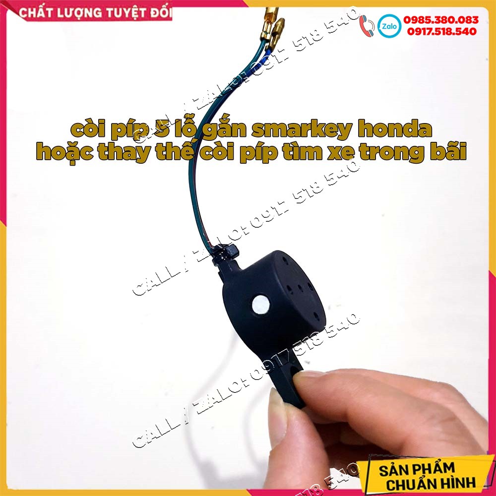 Còi píp 5 lỗ gắn smartkey honda hoặc thay thế còi píp zin tìm xe trong bãi