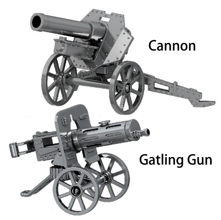 [HCM]Bộ lắp ráp mô hình Chiến Xa Pháo Battlefield Cannon và GatlingGun