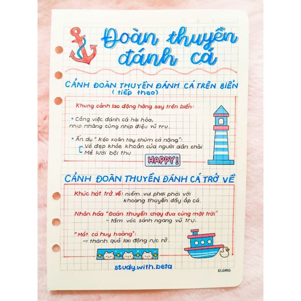 SỔ giâý lò xo, còng sắt trang trí sticker VĂN 9