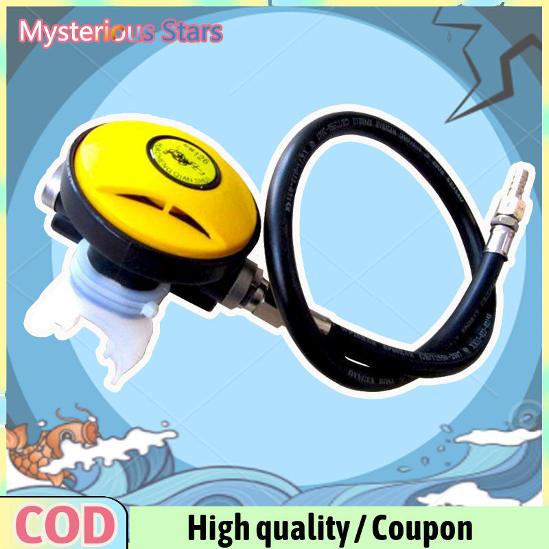 [Ready Stock] Scuba Diving Breathing Regulator Secondary Pressure Reducer Respirator Diving Mouth Bite Scuba