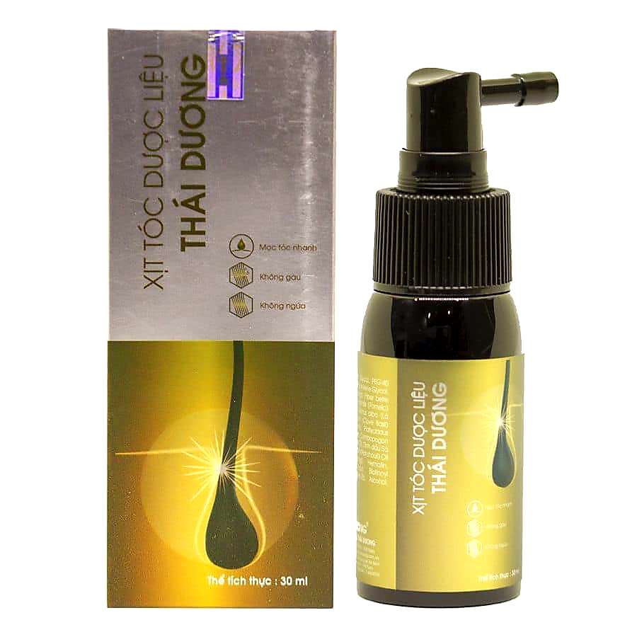 Xịt tóc Dược liệu Thái Dương lọ 30ml [Chính hãng]
