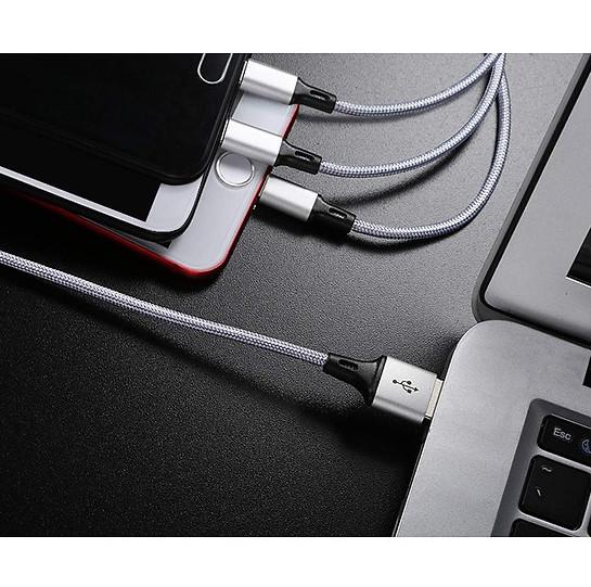 Dây Cáp Sạc Đa Năng 3 in 1 (Lightning - Micro USB - Type-C - Loai tốt)