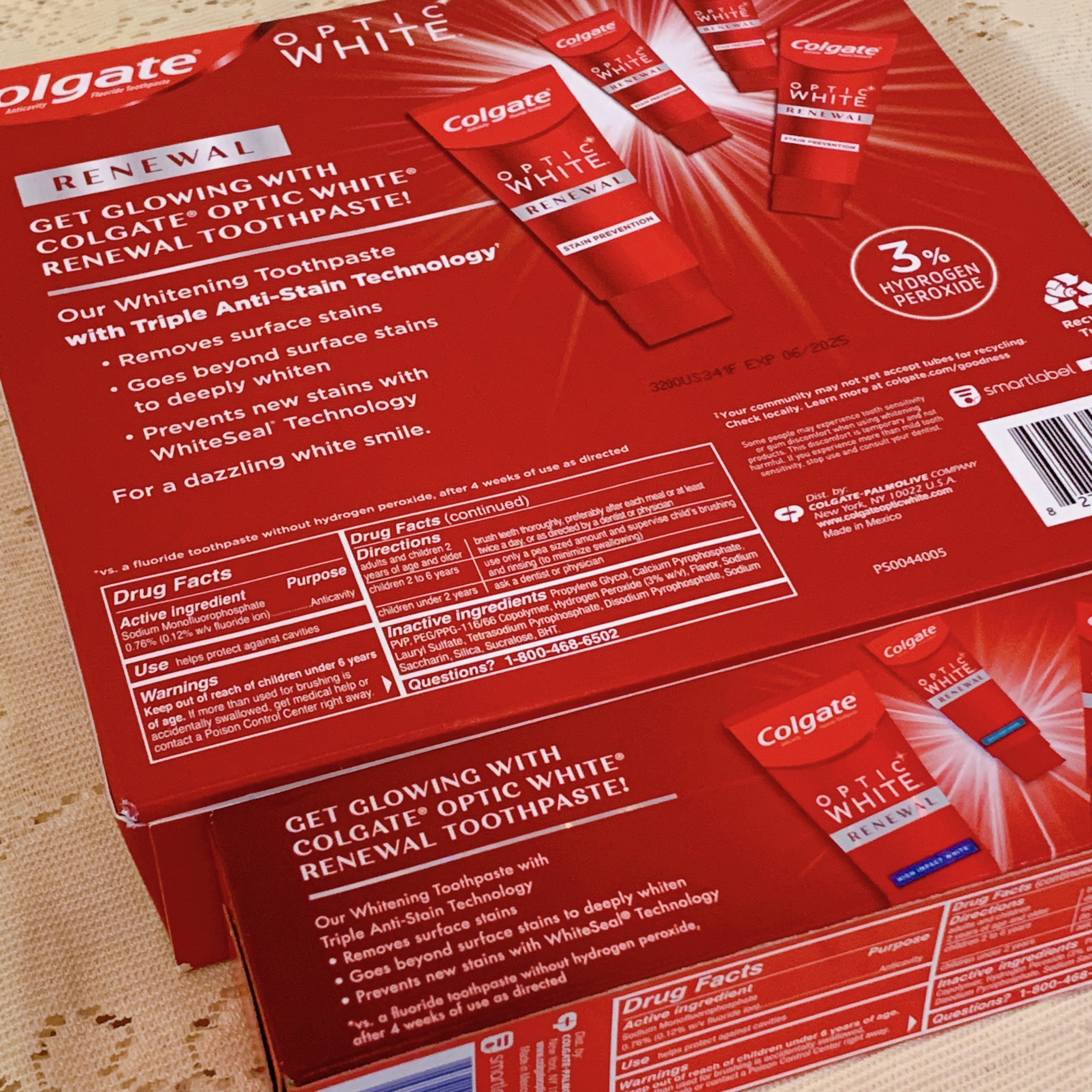 [Hàng Mỹ] Kem Đánh Răng Colgate Optic White