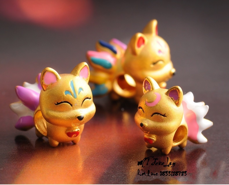 Charm Cửu vĩ hồ ly size nhỏ
