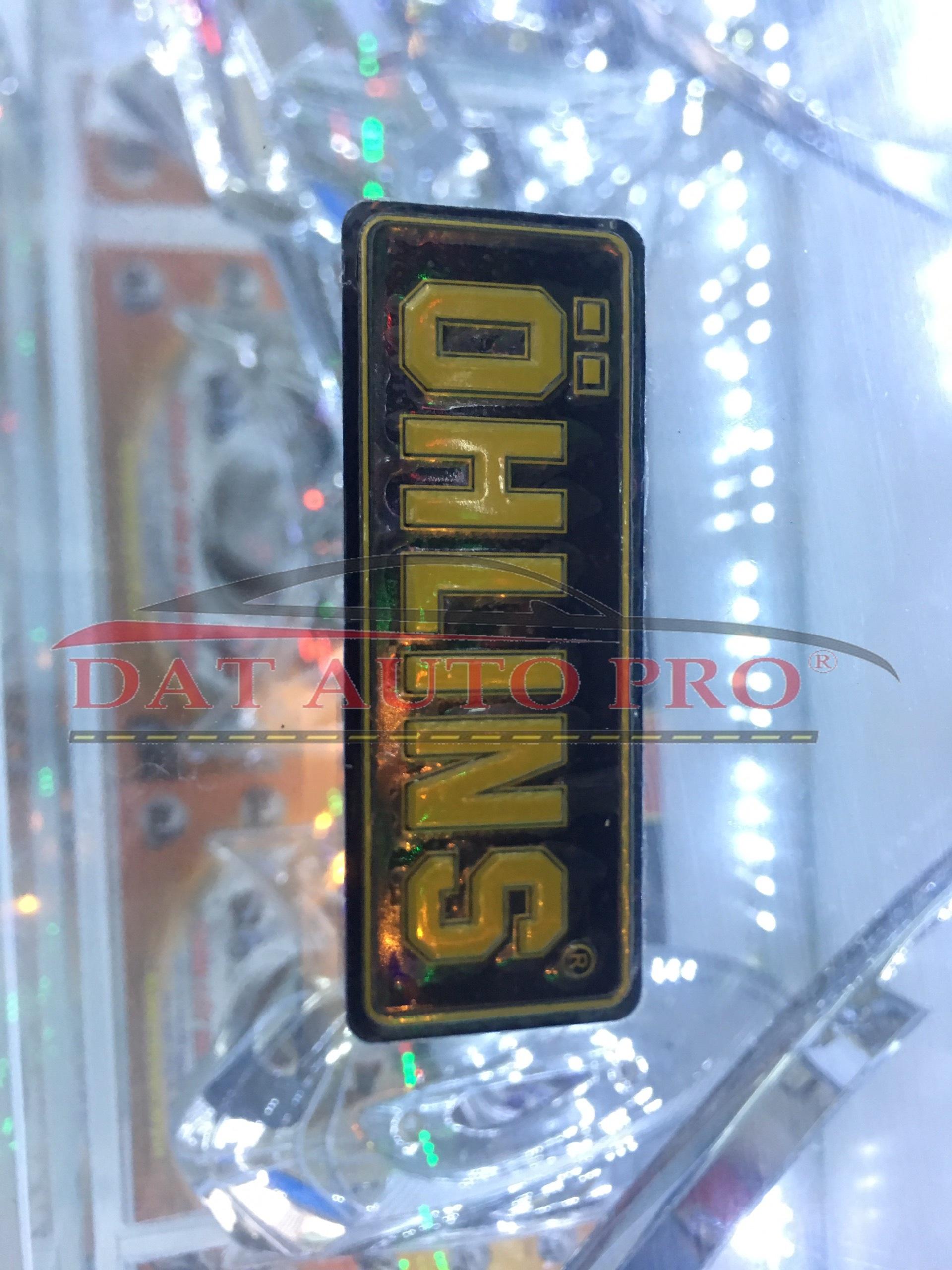 Tem nhôm dán Pô xe Ohlins 8x3cm
