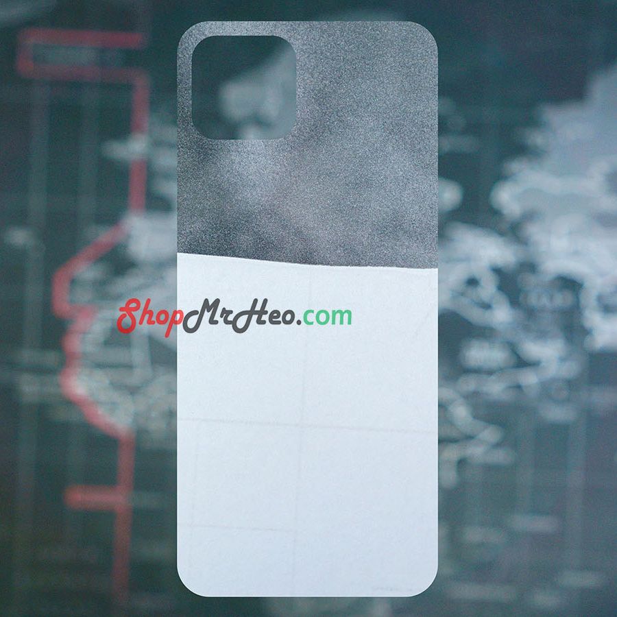 Skin dán mặt sau lưng vân 3d google pixel 4 - pixel 4 xl - carbon, hình hộp, nhám, vân da
