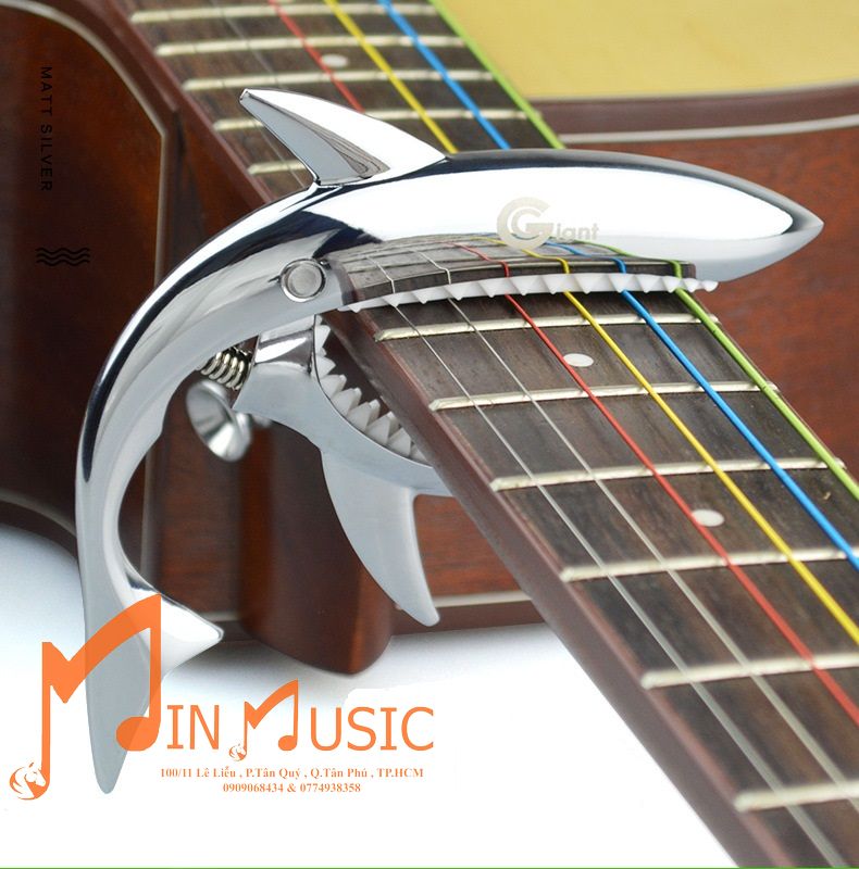 Capo Đàn Guitar /Hình Cá Mập loại cao cấp hợp kim ko gỉ