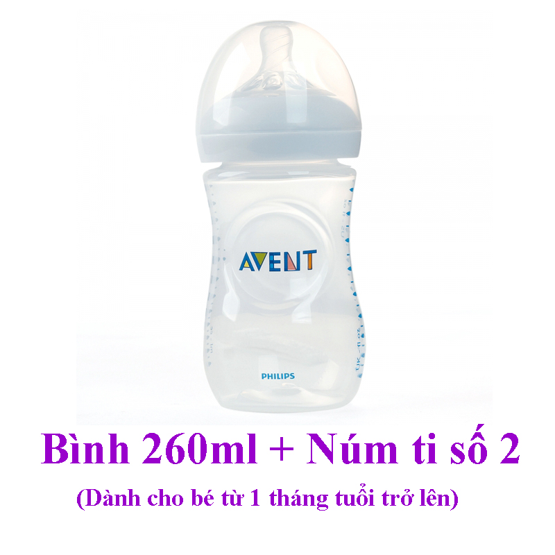 Bình sữa Philips Avent Natural 260ml (Sản xuất tại Anh) (SCF693/13)