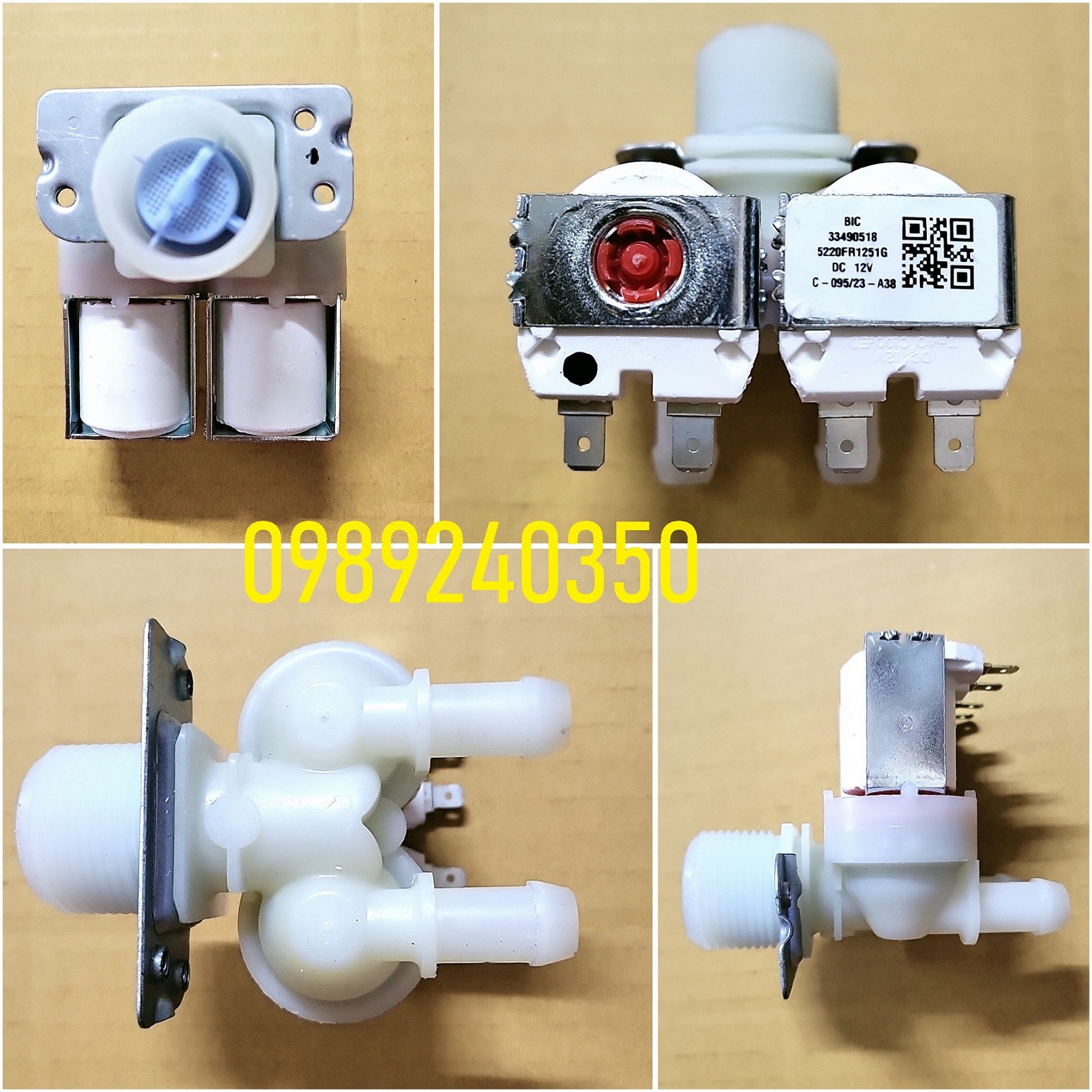 Van cấp nước đôi máy giặt lg dc 12v chính hãng