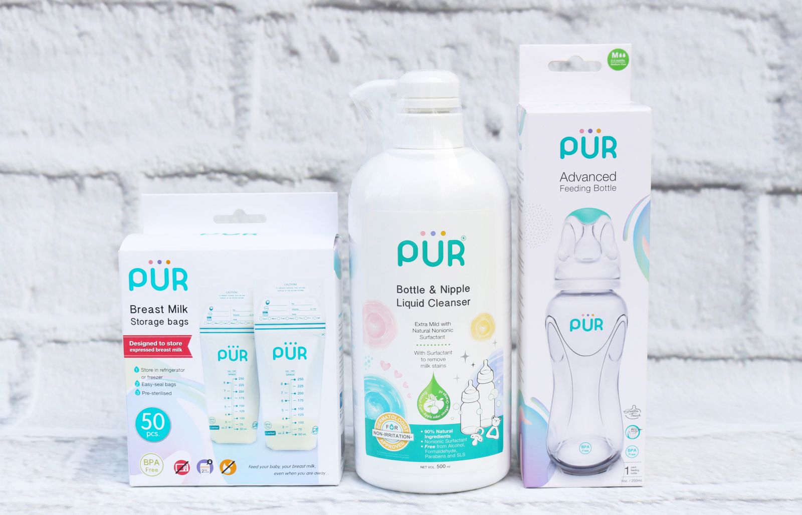 Túi nước rửa bình sữa Pur 450ml (2403)