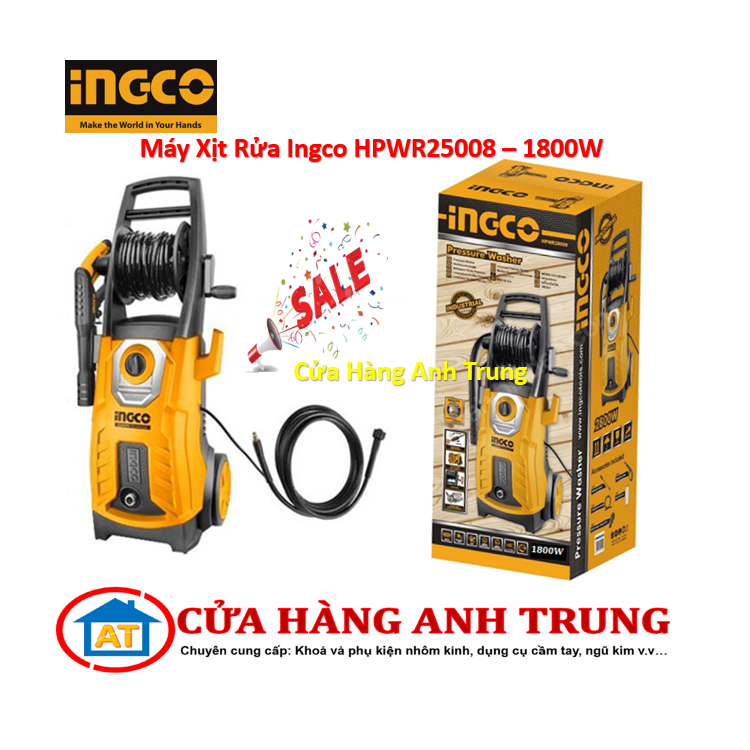 Máy Xịt Rửa Ingco HPWR25008 - 1800W
