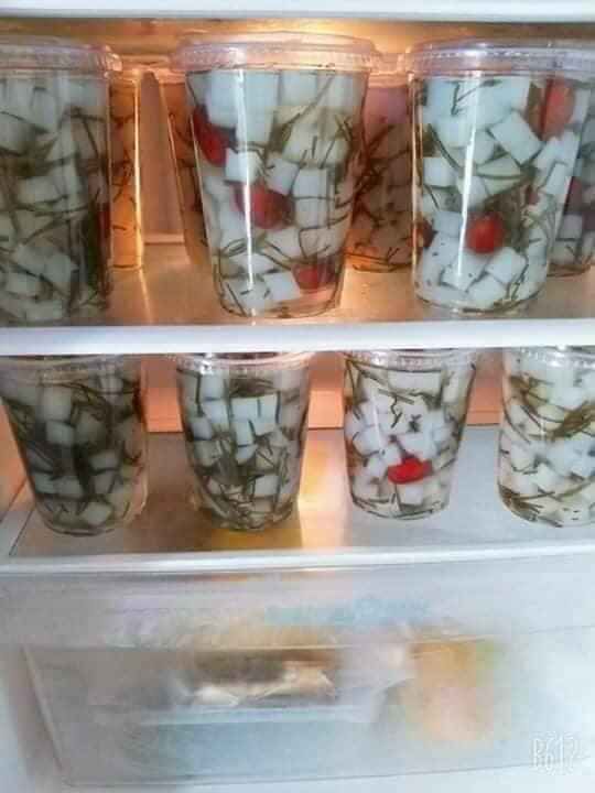 Combo Thạch Dừa Thô+ phổ tai+hạt é+táo đỏ