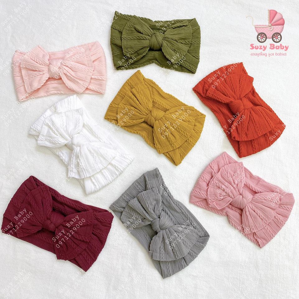 Turban nơ cho bé gái