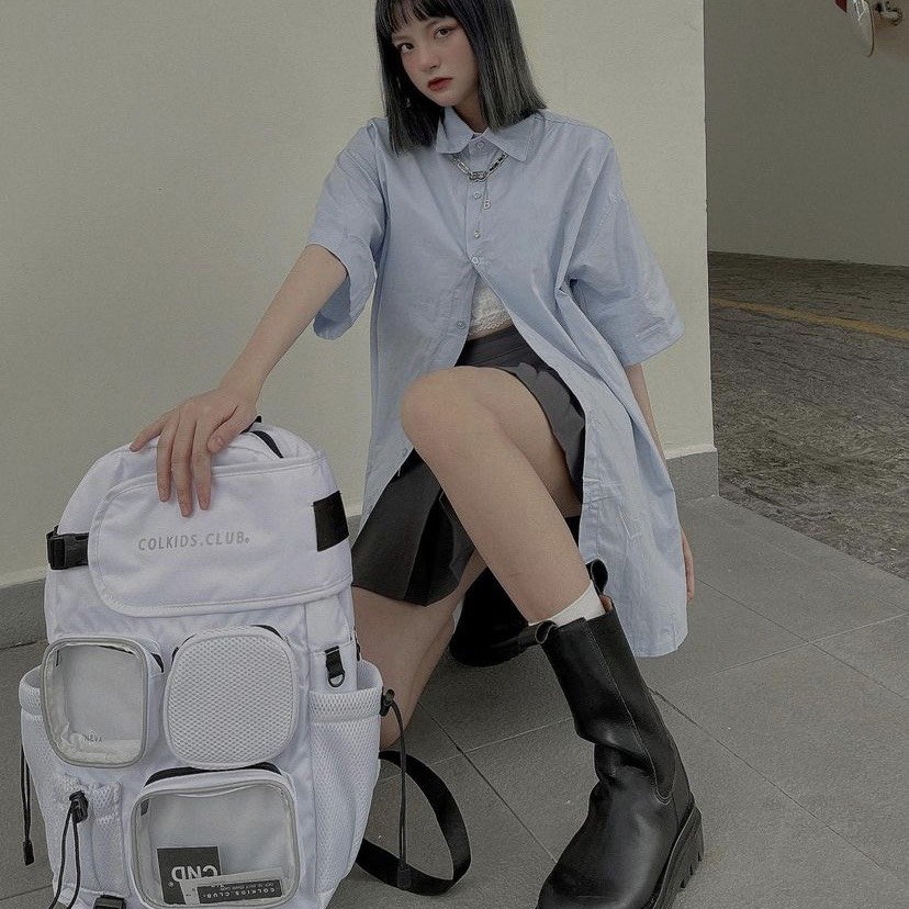 [HCM]Balo phản quang Colkids Club SS6 Cream [ Full Tag + GIấy thơm + ticker dán ]