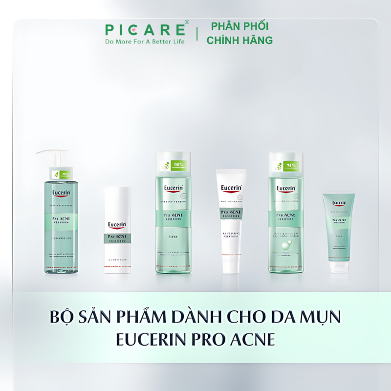 Gel Rửa Mặt Dành Cho Da Nhờn Mụn Eucerin ProAcne Cleasing 400ml