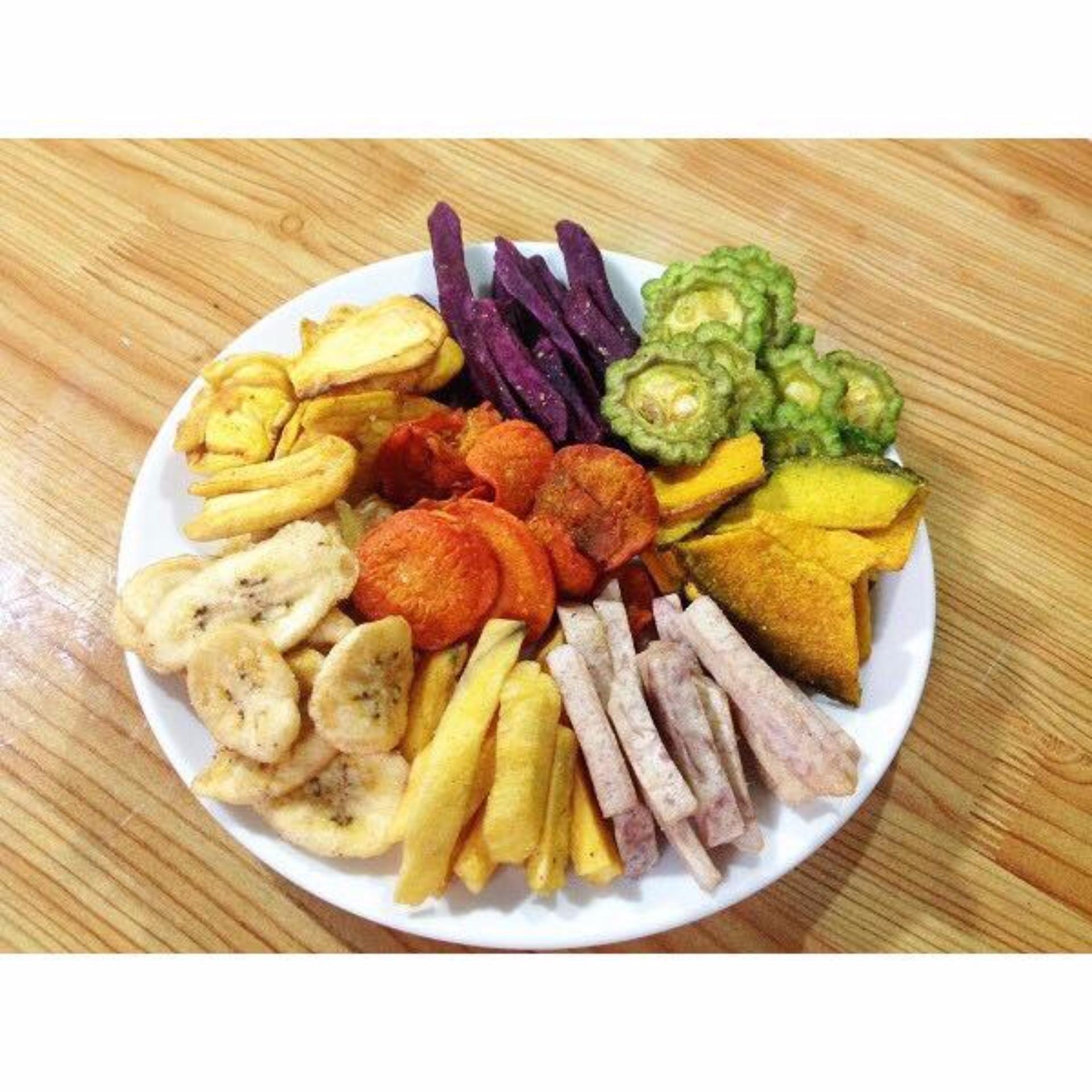 500g trái cây sấy thập cẩm Tề Hùng ( 2 gói mỗi gói 250g )