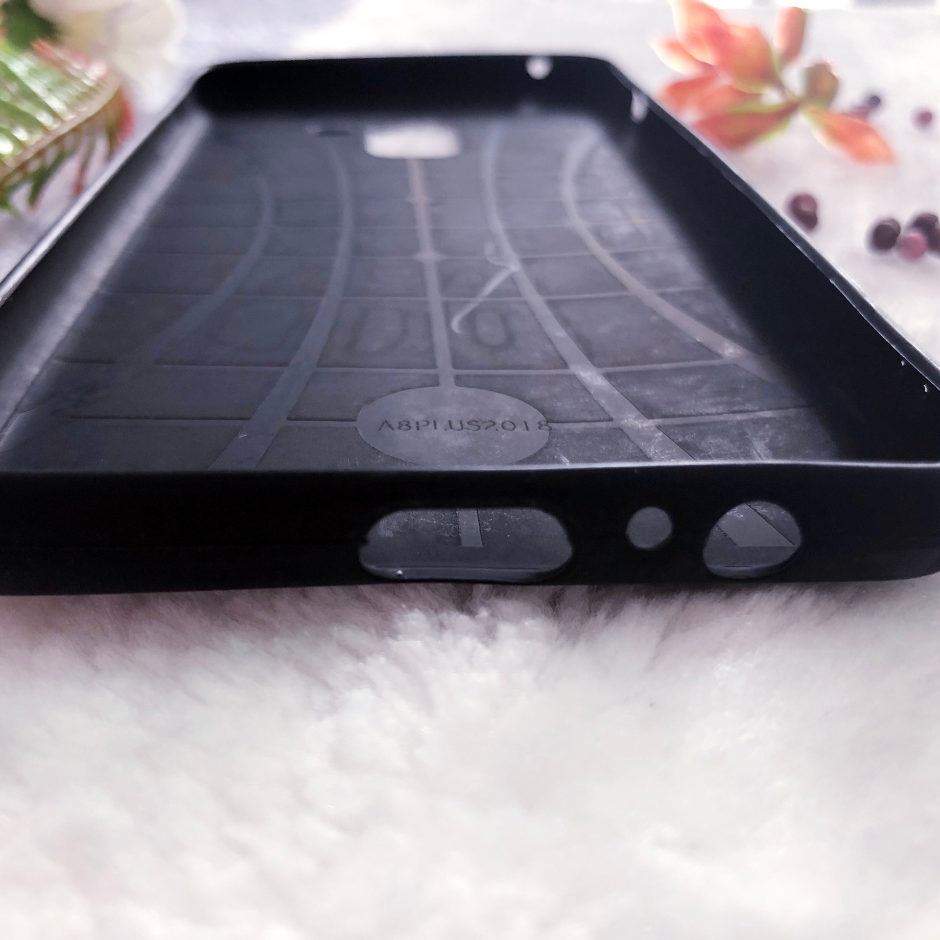 [Nhiều Mẫu] Ốp lưng dẻo Samsung A8 Plus (Thân đen - in hình siêu cute)