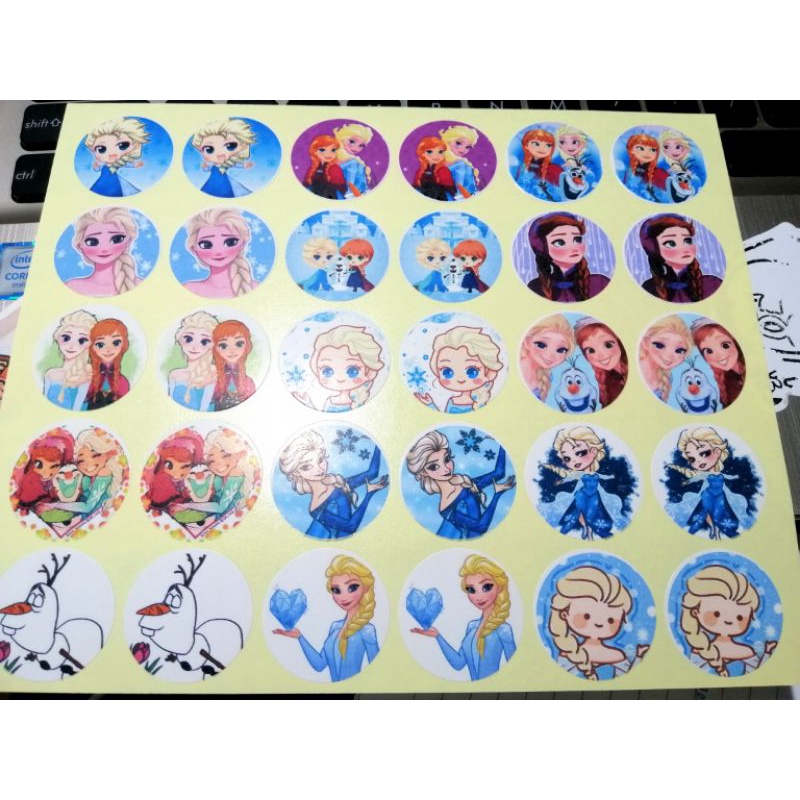 30 miếng dán stickers hình CÔNG CHÚA ELSA FROZEN