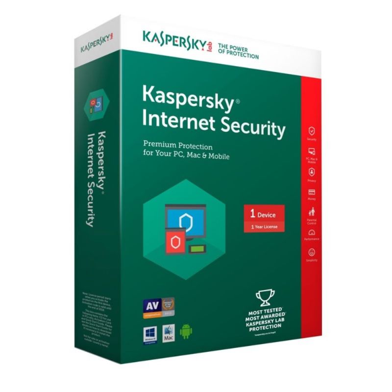 [ CHÍNH HÃNG] Kaspersky Internet Security 2021 01PC 01 năm BẢO HÀNH 12 THÁNG