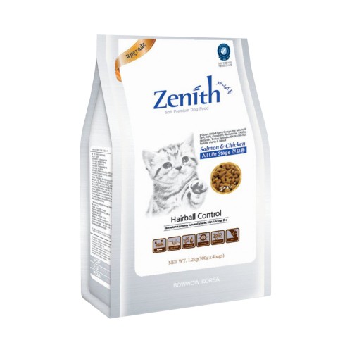 Thức ăn hạt mềm ZENITH cho mèo 300gr và 1.2kg
