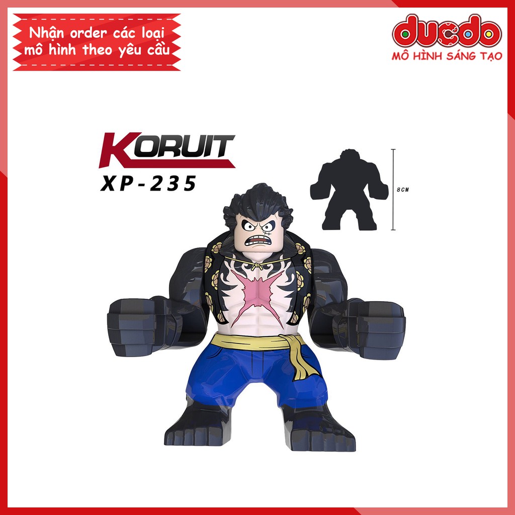 Bigfig Gear Fourth Luffy và Nightmare Luffy - Đồ chơi Lắp ghép Xếp hình Mini Minifigures Big Fig KORUIT XP235 XP236