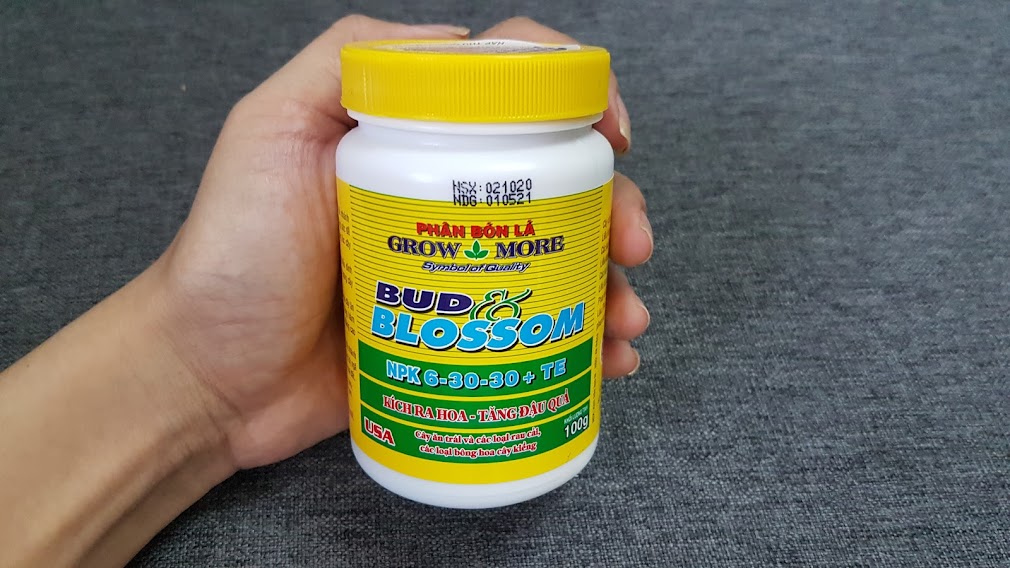 Phân Bón Lá NPK 6-30-30 Grow More lọ 100gram