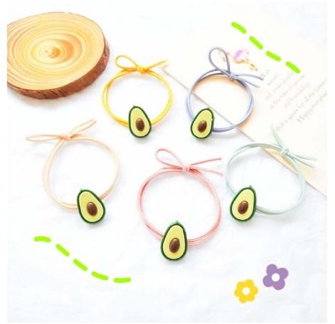 Combo 5 dây cột tóc hình quả bơ phong cách hàn quốc - SakuraShop