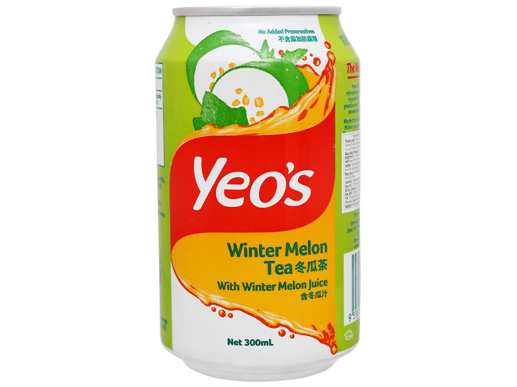 Thùng 24 lon nước sương sáo/ bí đao/trà vải/ trà hoa cúc yeo's 300ml - cty bát muội
