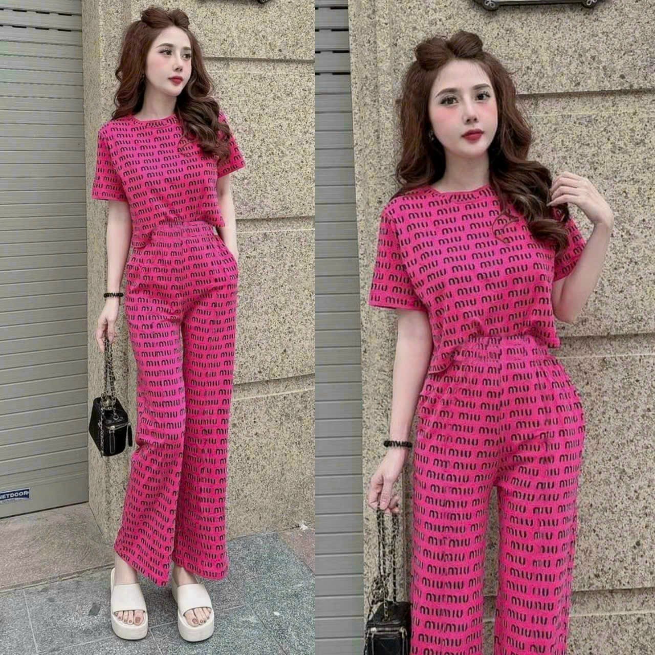 đồ bộ thun polly phối họa tiết 3D cao cấp