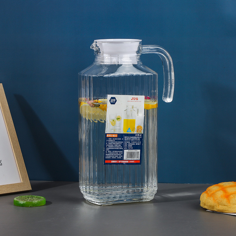 Bình thủy tinh đựng nước có tay cầm 1100ml cao cấp