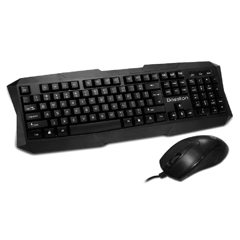 Bộ phím chuột văn phòng có dây S6600. Combo Phím Chuột Bosston S6600. Hàng chính hãng