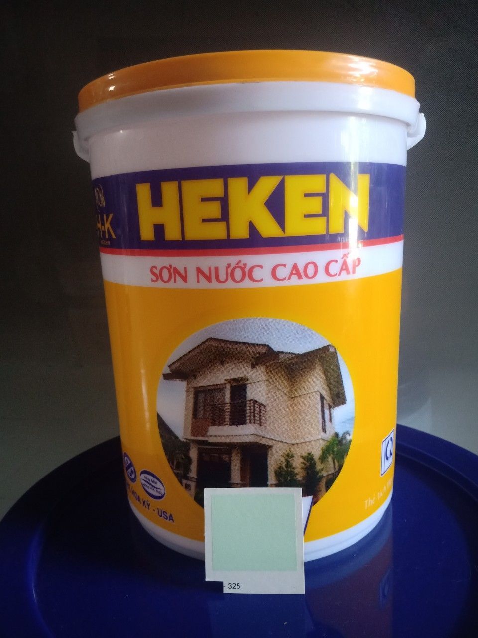 Sơn HEKEN nội thất màu xanh ngọc(325) 5lít