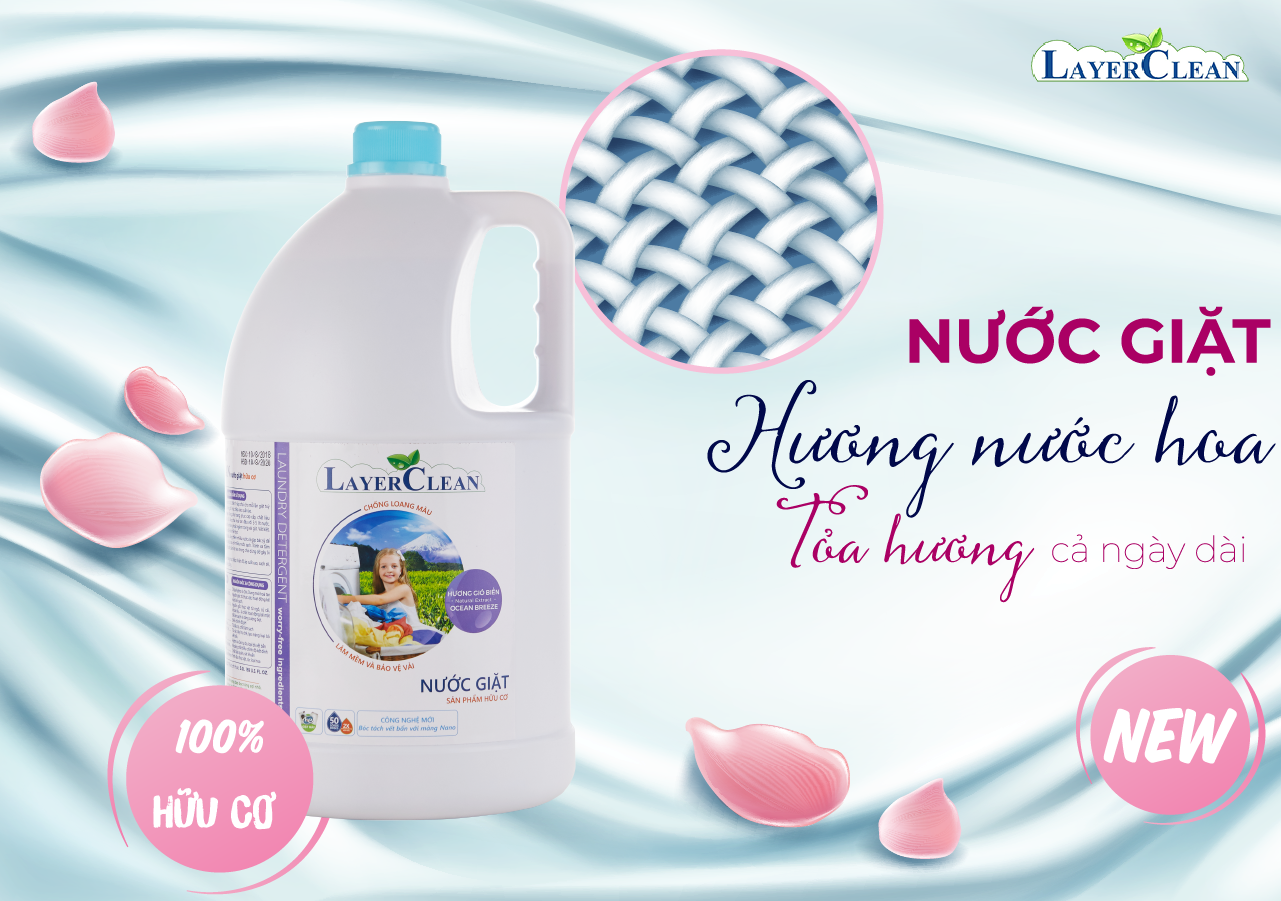 Nước giặt hữu cơ hương Gió biển Layer Clean 5L