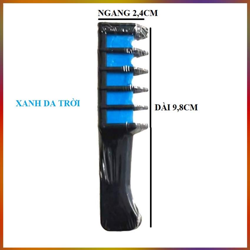 Lược Nhuộm Tóc Màu Xanh Lam Đổi Mầu Tóc Tạm Thời 14g/Chiếc