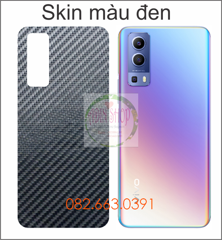 [HCM]Miếng dán mặt lưng skin carbon Vivo Y72 5G