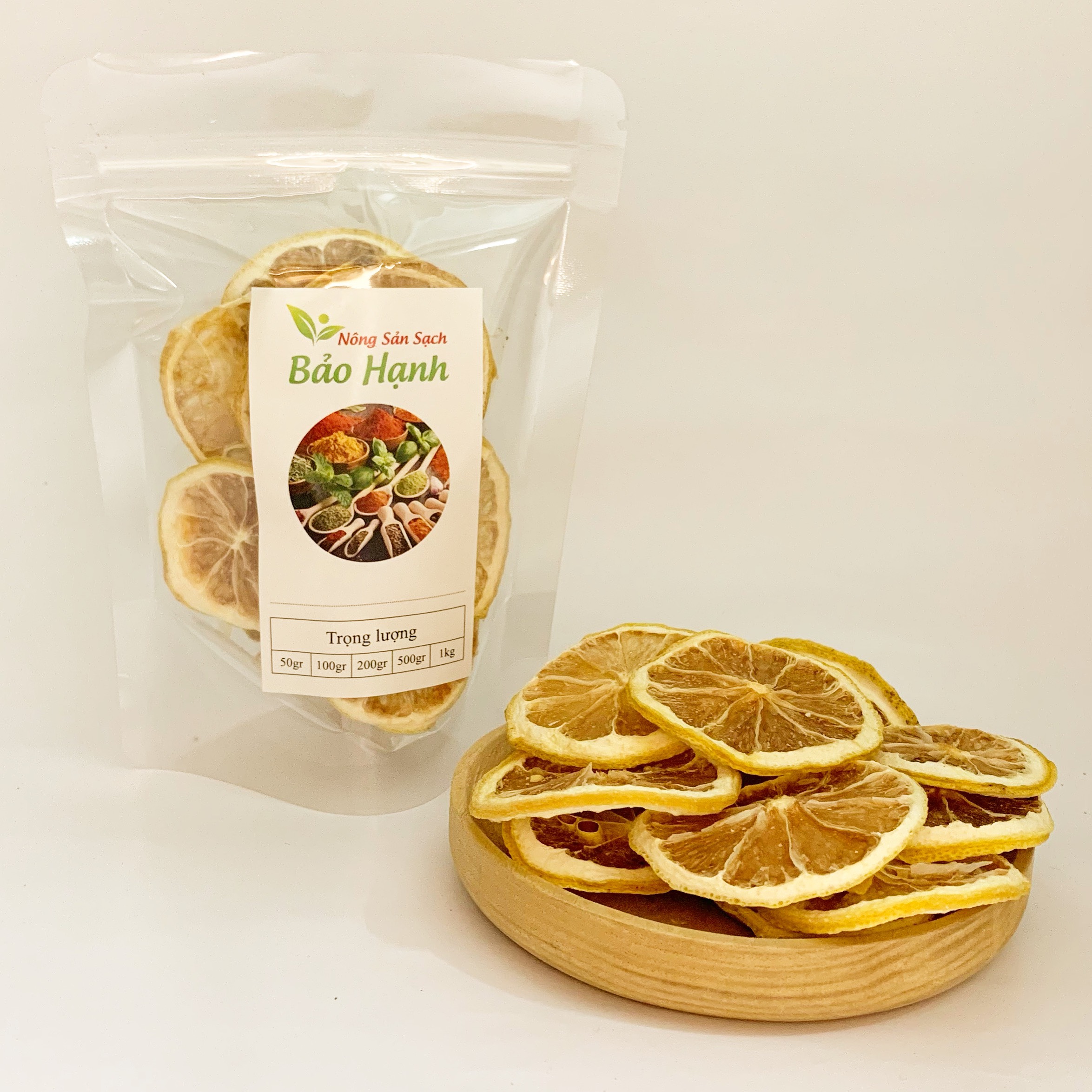 Chanh cắt lát sấy khô 100gr (trà detox trái cây) BH Spices