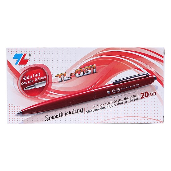[HCM]1 Hộp 20 cây bút bi Thiên Long  031  đầu nhỏ 05mm