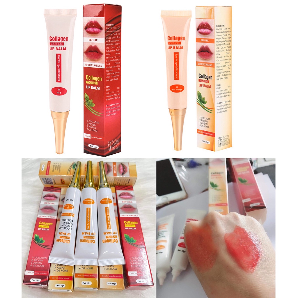 Dưỡng Collagen kích màu môi sau PX