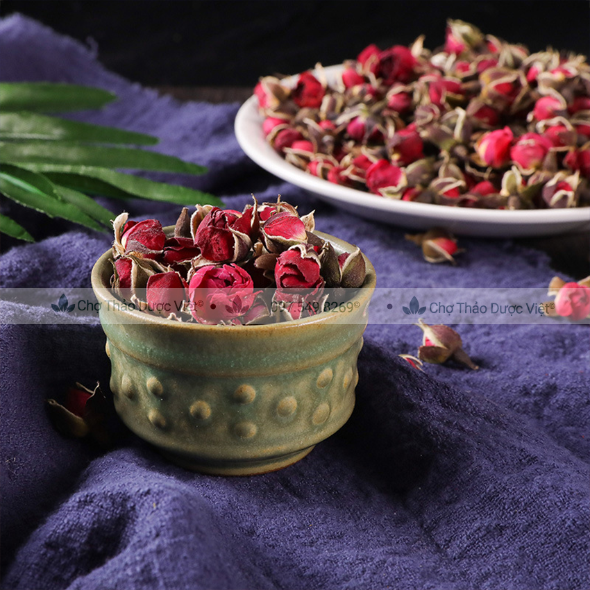 Hoa hồng Tây Tạng 100g, nụ hoa hồng sấy lạnh, nguyên nụ, trà hoa hồng nụ đẹp - Chợ Thảo Dược Việt