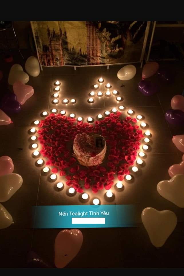 Nến Tealight trang trí màu đỏ