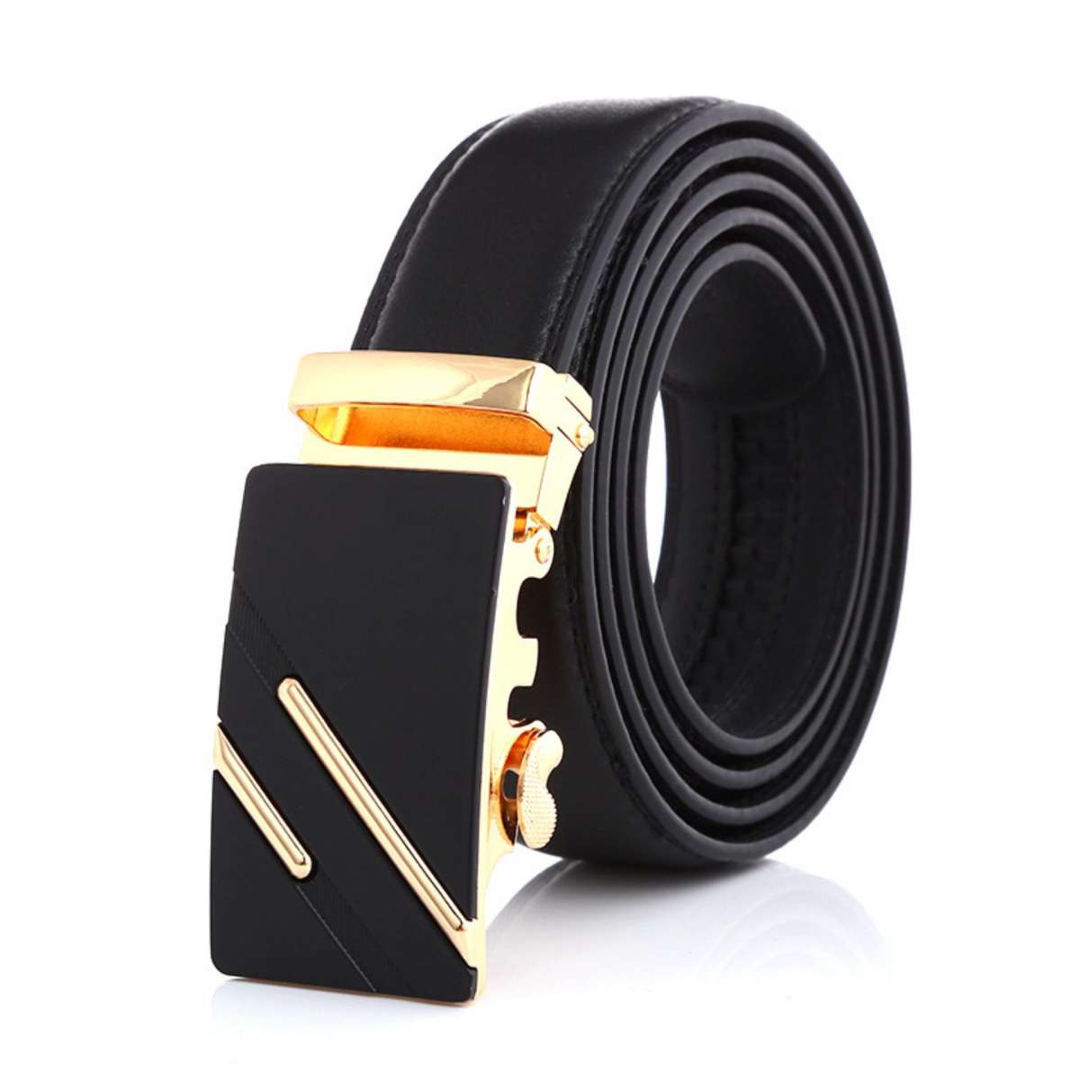 Thắt Lưng Dây Nịt Nam Da Bò Thật 2 Lớp(màu đen)Mã SP2Vv2