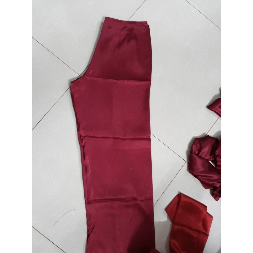 Quần áo dài chất phi bóng dày đẹp