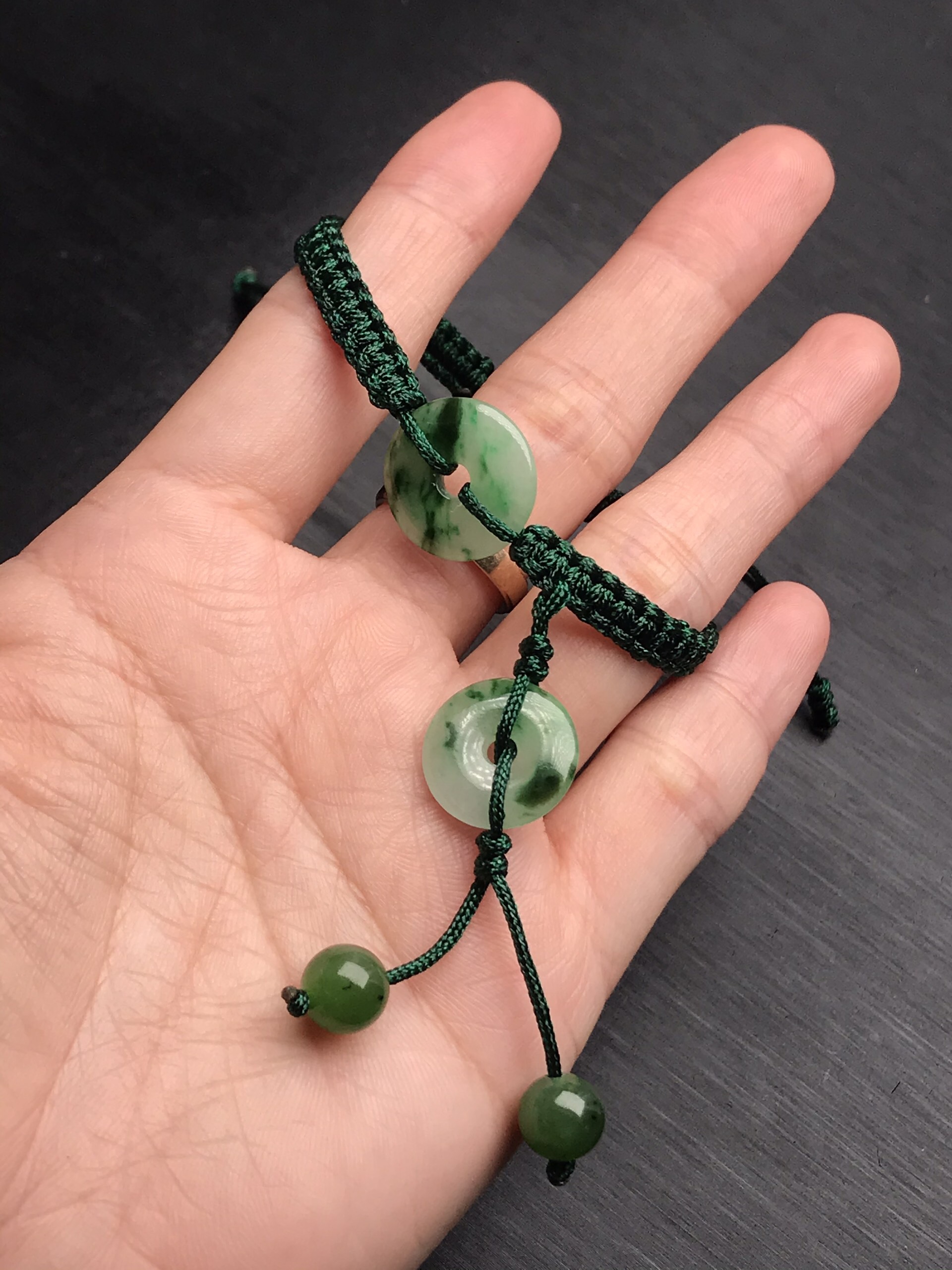 [FreeshipMAX] Vòng tay đồng điếu đá ngọc cẩm thạch
