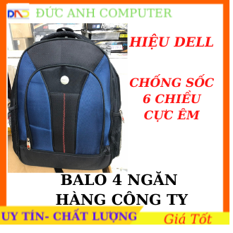 Balo Laptop DELL/HP  4 Ngăn Chống Sốc 6 Chiều- Hàng Công ty Xuất Khẩu Cực Đẹp- Chống Thấm Nước