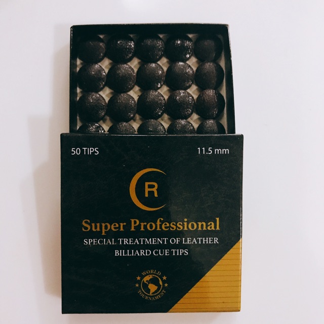 [ Bán lẻ viên ] Đầu cơ bida cao cấp R Super Professional 11.5;12;13mm