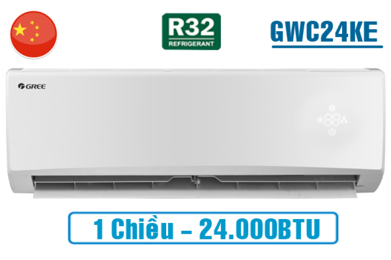Bảng giá Máy lạnh, điều hòa Gree 1 chiều 24000BTU GWC24KE-K6N0C4(I/O) gas 32, làm lạnh nhanh, cánh gió lớn