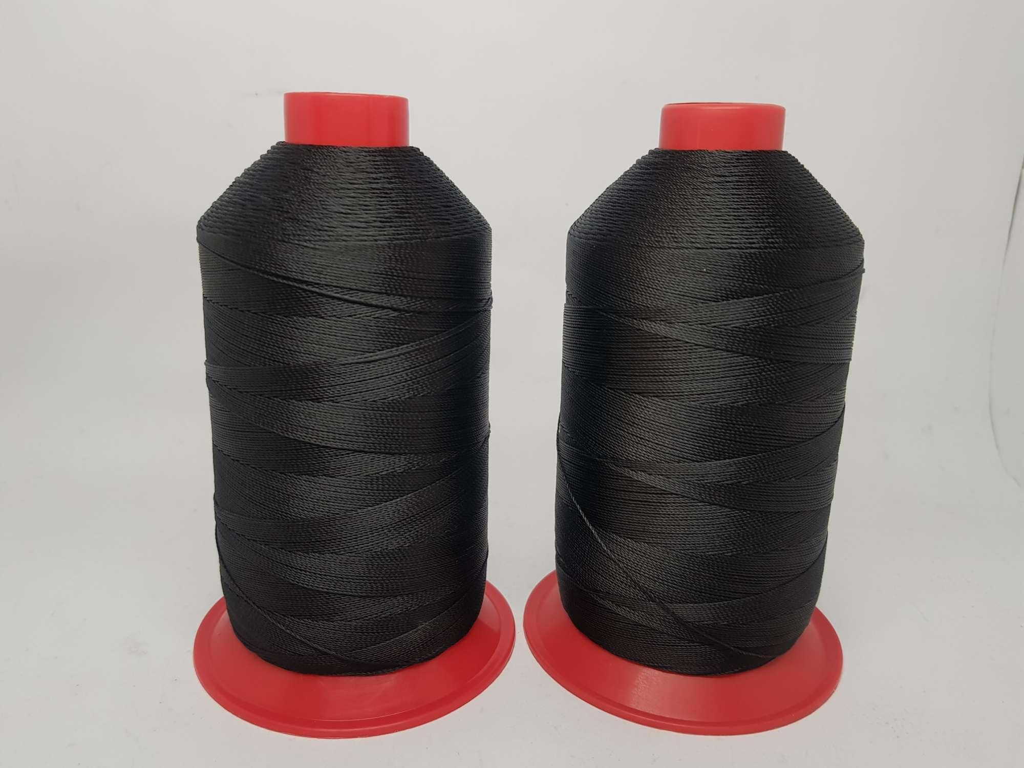 2 cuộn chỉ dù sợi nhỏ 0.2mm màu đen - cuộn 750m