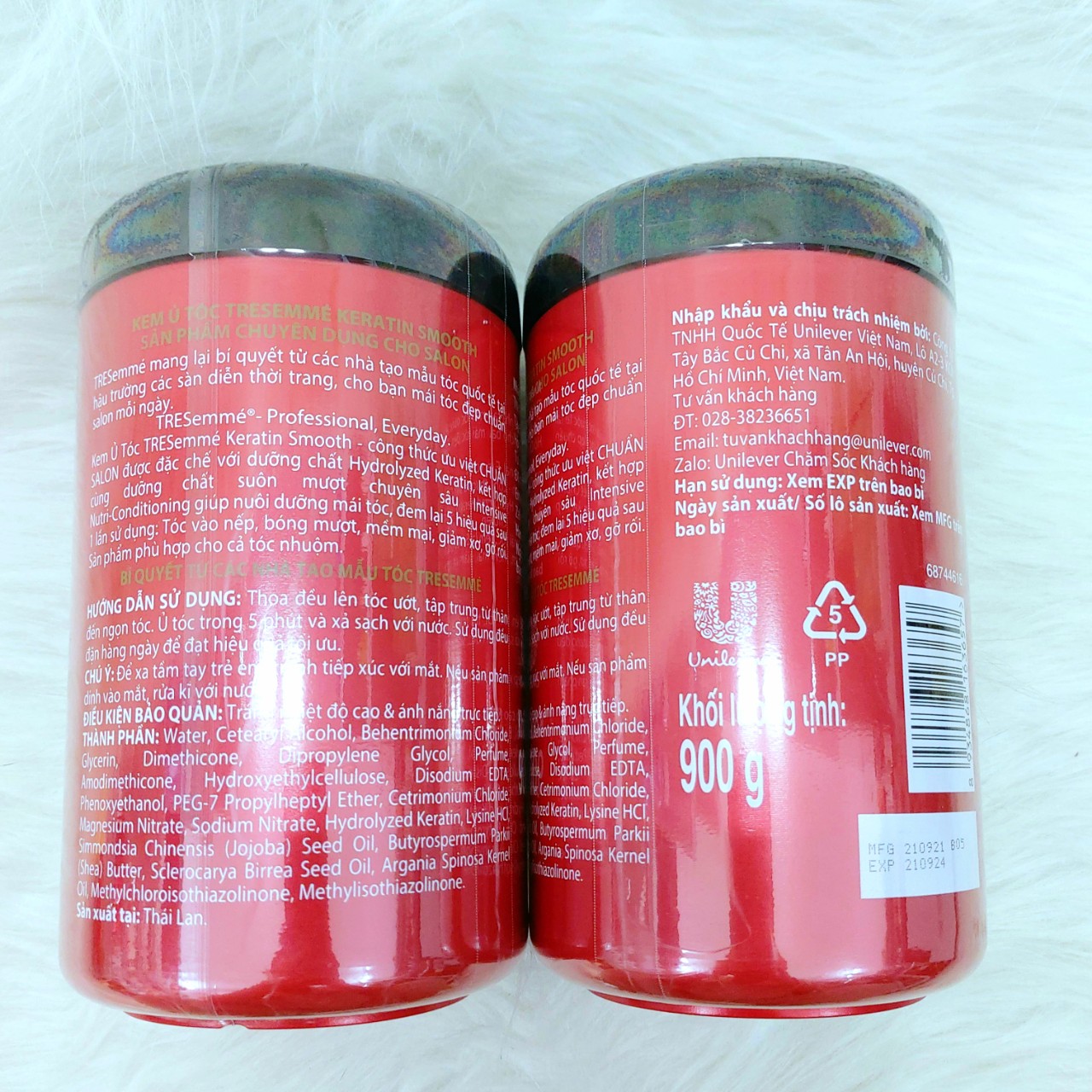 Kem Ủ Tóc TRESEMMÉ KERATIN SMOOTH 900g - Cho Tóc Mềm Mượt Chắc Khỏe