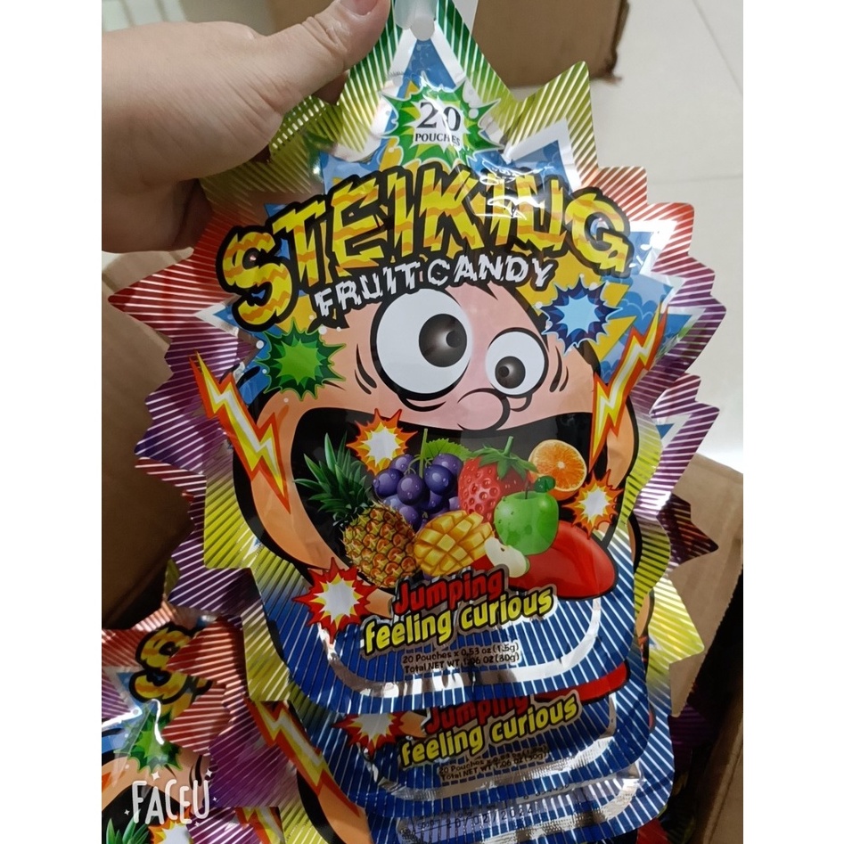 kẹo nổ popping candy thái lan 30g mix vị (bịt gồm 20 gói)