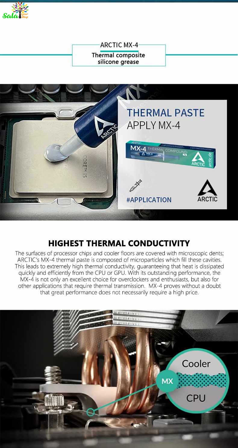 Keo Tản Nhiệt Arctic MX-6 2 4g, 8g ,20g